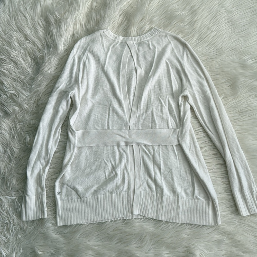 Lululemon Sincerely Yours White Sweater Size 8 - Picture 7 of 12